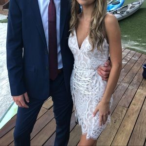 Lulus White Lace Dress